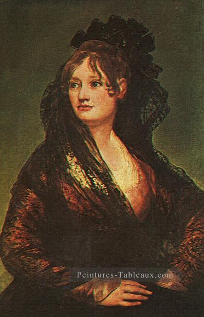 Portrait de Dona Isabel Cobos de Porcel Francisco Goya Peintures à l'huile